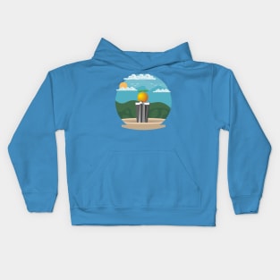 Moroccan Cities illustration, best gift for morocco lovers Kids Hoodie